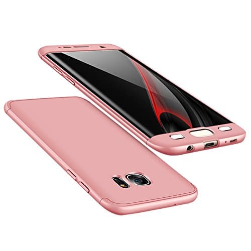 Samsung Galaxy S7 Edge Case, ITAMO Ultra Thin Full Body Coverage Protection Hard Slim Cover for Samsung Galaxy S7 Edge (Pink)