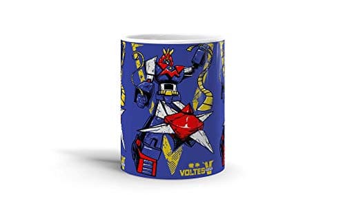 Ceramic Coffee Mug Japanese Comic Cup Super Electromagnetic Machine Voltes V Anime & Manga Graphic Novels Drinkware Super White Mugs Family Gift Cups 11oz 325ml
