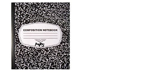 Marbled Composition Book - Wide Rule Hard Cover and Back 100 Sheets 200 Pages (1)