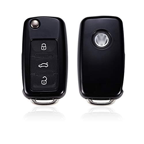 KAKTUS Smart Key Protection Shell Car Key Case for VW Volkswagen/Skoda/Seat Models (3 Buttons Folding Key Version) - A