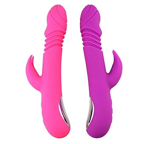 GUOWENBIN Excellent Comfort Double Vibration Inside And Outside, 10-frequency Telescopic Rotation, USB Charging, 42 ° Constant Temperature Heating Silicone Female Personal Waterproof Massage Mǎsturbat