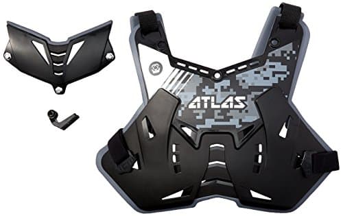 Atlas Brace Technologies Defender Lite Digital Stealth Chest Protector (Black, Adult)