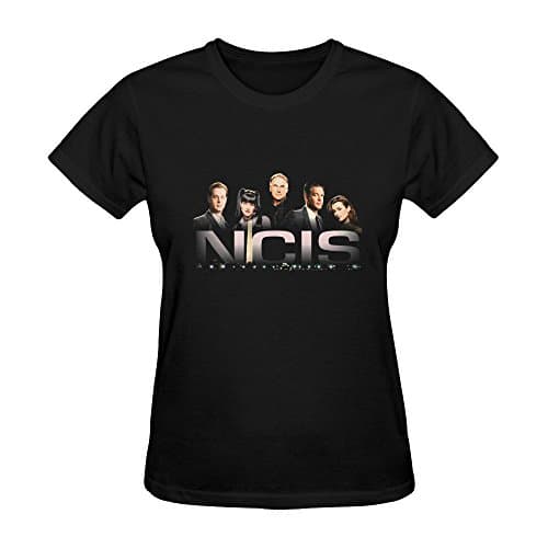 CAIZI Women's NCIS T-shirt Black Small