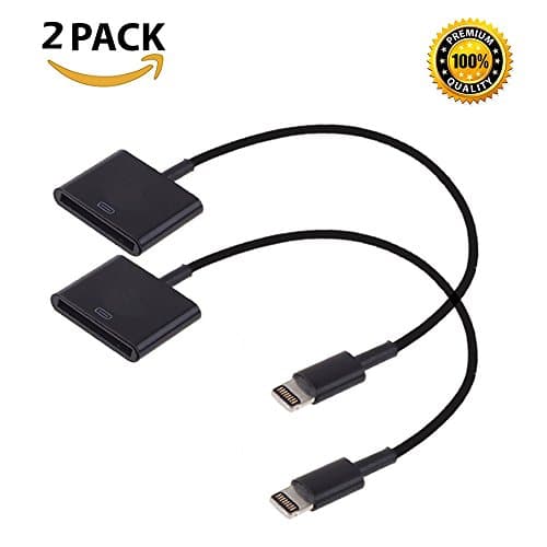 2 Pack 8 pin Lightning to 30 pin Charge &amp; Sync Cable Adapter Converter for Apple iPhone 6/6 Plus/5s/5c/5/4s/4/3/3G ,iPad and iPod