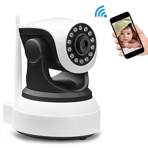 Home Security Camera - Wireless IP Surveillance HD Night Vision Wide Angle for Baby Pet Monitoring by Leocam