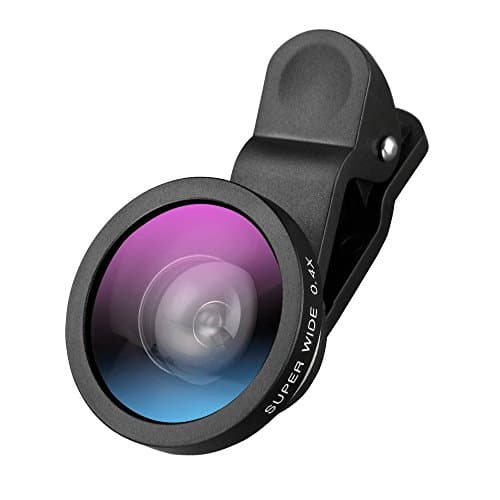 Cell Phone Camera Lens, Vorida Camera Lens Kit Clip On Lens,Supper 0.4X Wide Angles Lens for iPhone 7/7 Plus /6/6 Plus/6S/6S Plus ipad Samsung Galaxy Note Google Pixel Smartphones Android