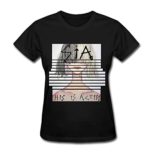 LQYG Women's Tshirt - Sia-this Is Acting Black Size M