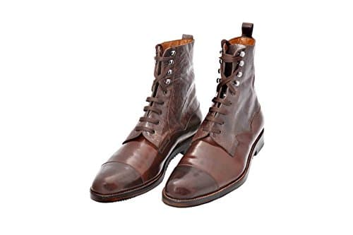 Ustabas Shoes Handmade Brown High-Top Men Boots