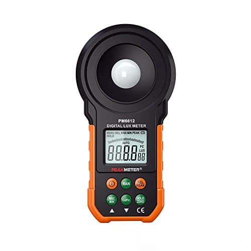 PEAKMETE Digital Luxmeter 200000 Lux Light Meter Test Spectra Auto Range Hot Worldwide Light Illuminance Measuring HYELEC MS6612