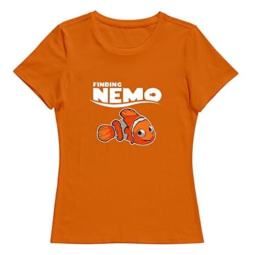Finding Dory Nemo 2016 2 O Neck Women T-Shirt Orange Size L Hot Sale By Rahk
