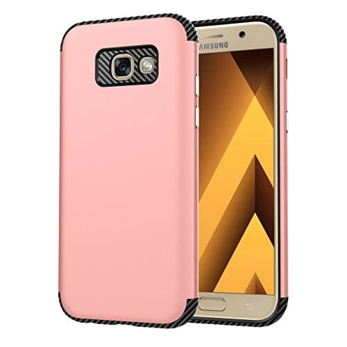 Galaxy A5 2017 Case, ARRYNN Slim Fit[Lightweight]Anti-Scratch Shockproof Dual layer Protective Bumper Case for Samsung Galaxy A5 2017(Rosegold)