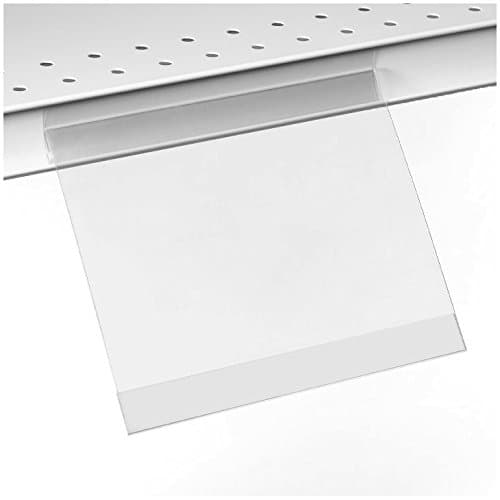 FlexLock Sign Holders 5.5"x 3.5" Shelf Channel Sign Holder 500 Pack