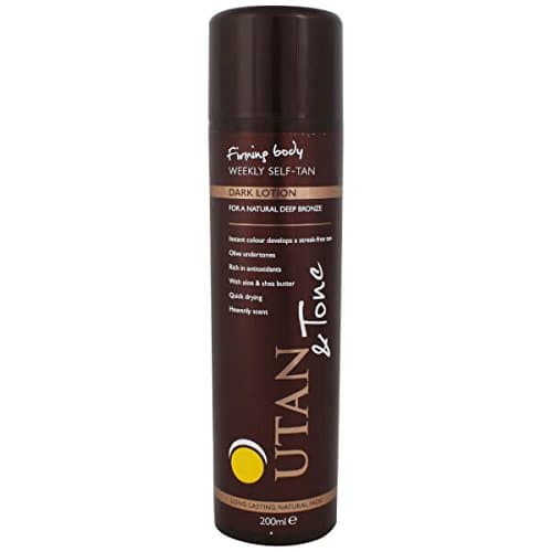 UTAN AND TONE WEEKLY SELF-TAN LOTION DARK 200ML