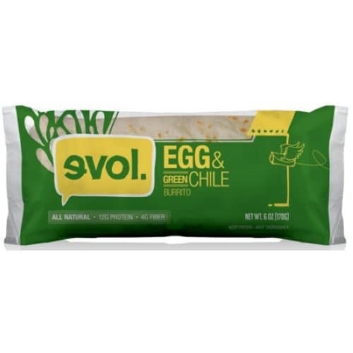 Evol Burritos Egg & Green Chile 8oz (Frozen) (Pack of 12)