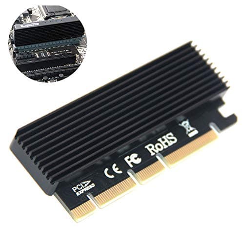 M.2 PCIe NVMe SSD to PCIE 3.0 x 16 Adapter Card for Key M 2230-2280 Size M.2 SSD, 6000MB/s