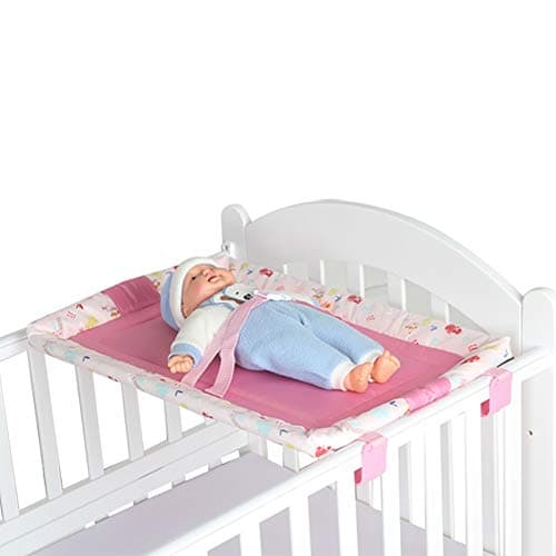 Universal Baby Cot Top Changer, Pink Portable Changing Table, 72x48 CM