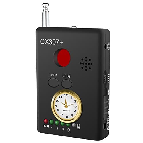 Anti-spy Camera Bug RF Signal Detector [Enhanced Version], Dooreemee Wireless Hidden Camera GPS Tracker Higher Sensitivity Multi-functional GSM Device Finder(2” X 0.6” X 2.9”, 1.6oz, Handheld).