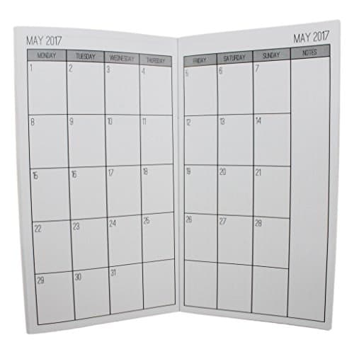 2017 / 2018 Monthly Planner - Customized Dated Traveler’s Notebook Inserts