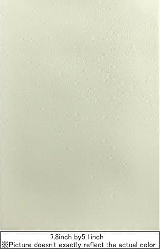 Adhesive ARTIFICIAL LEATHER SHEET 7.8inch by 5.1inch (White)