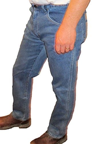 Rustler Regular Fit Jeans, Stonewashed, Straight Leg, 33 X 30