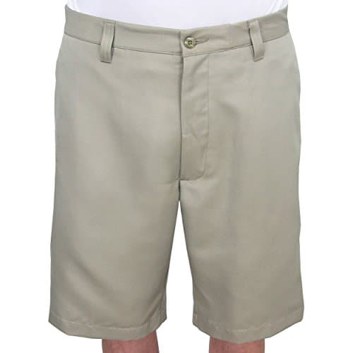 Byron Nelson Comfort-Tec Flat Front Shorts, 38" Khaki