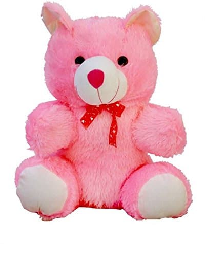Toyhub Soft 2 Feet Teddy Bear With Bow In Neck (60 Cm ,Pink)