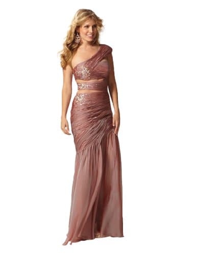 Clarisse Cut Out Dress 17168, Rose, 4