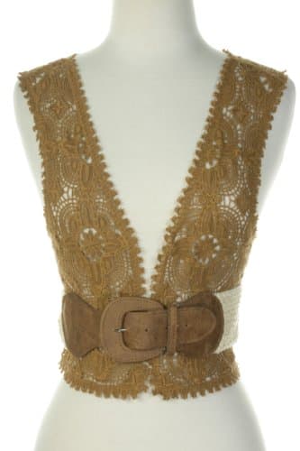 Gemomine Women's Crochet Elastic Belt