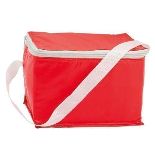 eBuyGB Lunch BBQ Camping Can Cooler Picnic Bag Box, Polyester, Red