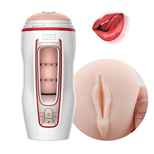 Thanks Giving Sales PRO 7-Speed 7-Frequency Automatical Electric Male-Sucker USB Rechargeable Strong Sucktion Cup-White