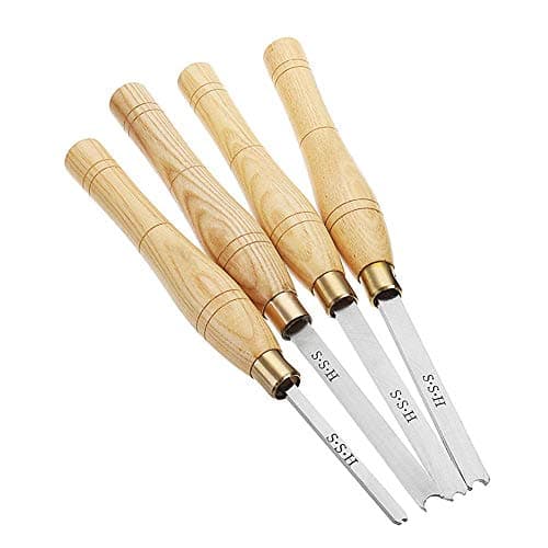 3/6/mm Wood Turning Tool Carbide Tipped Working Lathe Tools Combo Set Include Finisher Rougher Detailer for Pen Bowl Making (6mm)