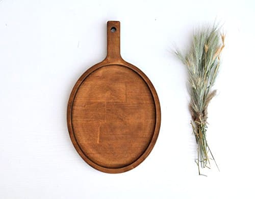 8'' oval serving platter Rustic wood serving tray Wooden serving dish Wooden platter for appetizers Cheese board Wood cutting board Bread board Appetizer tray wood