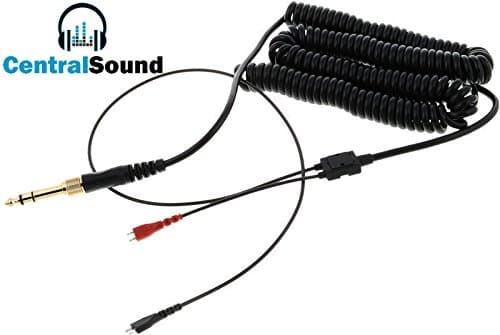 Replacement Coiled Cable for HD25 HD25-1 II HD25-C HD25-13 Sennheiser Headphones - EXTRA LONG - Stretches up to 10ft.