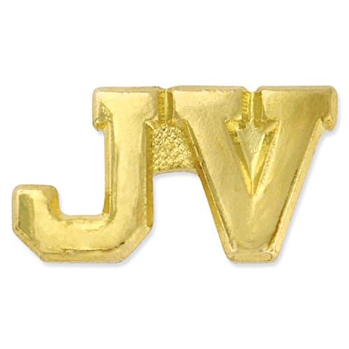 JV Junior Varsity Gold Chenille 3/4" Lapel Pin