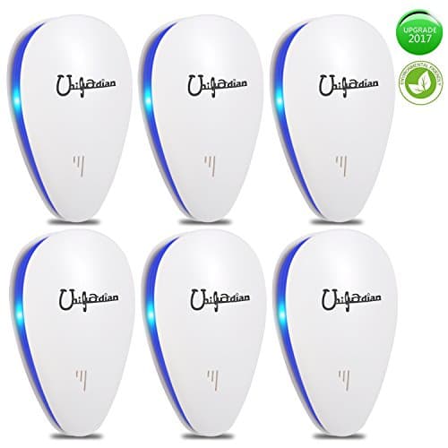 Ultrasonic Pest Repeller Plug in Pest Control for Insects Indoor Pest Repellent Effective for Mosquito, Spider, Bed Bugs, Cockroach, Mouse, Flea and Fly Environment-friendly (6 Pack )