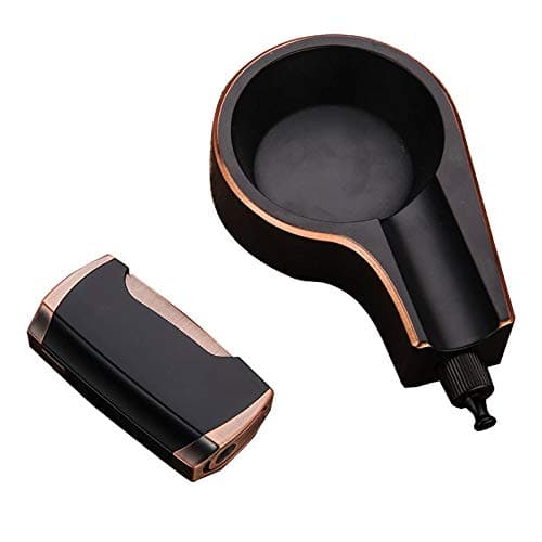 Cigar Lighter Ashtray Set Dural Torch Jet Flame with Punch Cigar Ashtray with Puncher Gifts (TL)