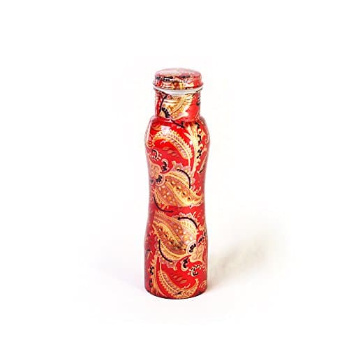ARVAKKULA Pure Copper Water Bottle Best Way to Replace Plastic Pitcher has Great Ayurveda Health Benefits and Digital Casting to Avoid Blemishes
