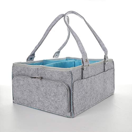 Storage Bags - Felt Cloth Storage Bag Foldable Baby Large Size Diaper Caddy Changing Table Organiser Toy Basket Car - Furniture Queen Cube Lunch Underbed Large Craft Twist Moth Proof