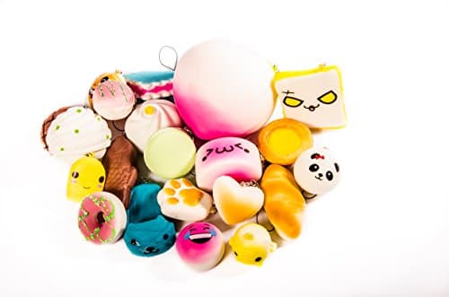 Soft Toys Kids Fun Squishy 21 Pc Mini Kawaii Random Memory Foam Consistency