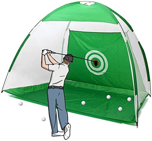 DIANAR Golf Net, 2mx1.4m Golf Practice Training Net, Outdoor/Indoor Foldable Golf Strike Cage, Garden and Grass Practice Tent Golf Training Equipment