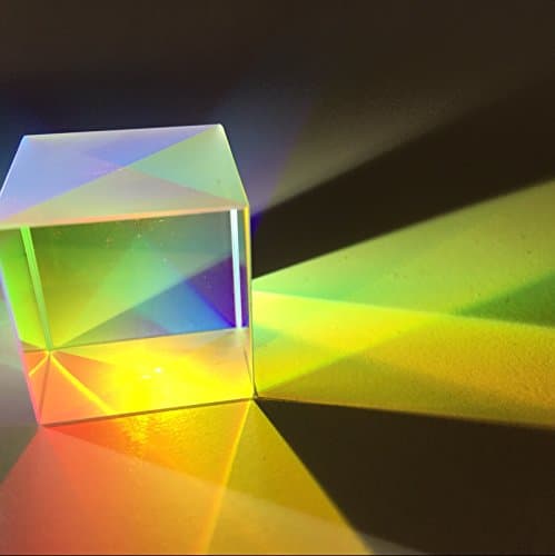 CLAKION 6Pcs RGB Optical Prism X-Cube Dichroic Cube for DIY Decoration Education