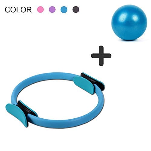 DANLIAWOMEN Pilates Ring Circle Physical Therapy Mini Small Ball for Inner Thigh Exercise Fitness Sports core Training Toner Equipment