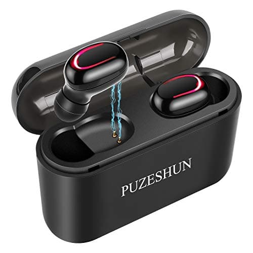 True Wireless Headphones Bluetooth Earbuds Bluetooth 5.0 Earphones 3D Stereo Extra Bass 104 Hrs Play Time with 2600mAh Charging Box Waterproof Noise Cancelling Earbuds with Mic for iPhone Android (3D)