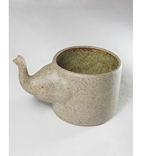 Infinity Elephant Candle Holder Sand Stone Handmade Craft Aromatherapy Home Decoration Tea light Candle Modern Contemporary CUP-001