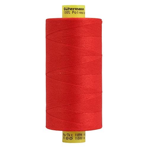 1000m Spool of Gütermann MARA 100 100% Polyester Thread, 156 Red