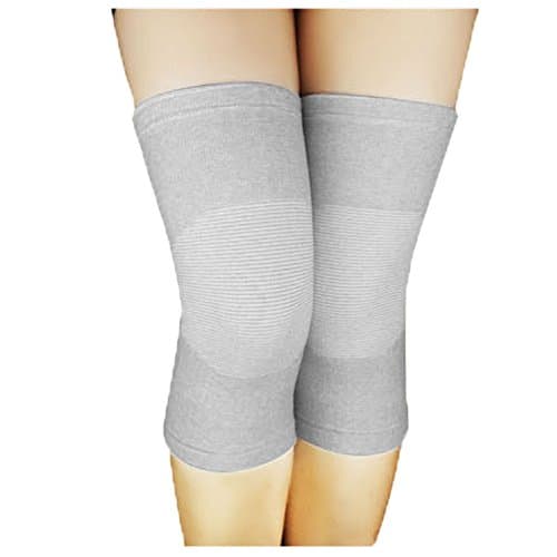 Bamboo Charcoal Knee Support Elastic Compression Knee Sleeve Sports Knee Support Sleeves (1 Pair) for Joint Pain and Arthritis Relief
