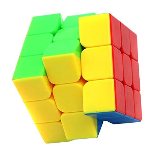 Little Treasures Cube 3 x 3 Puzzle Stickerless 3 Layer Speed Cube, Vivid Color