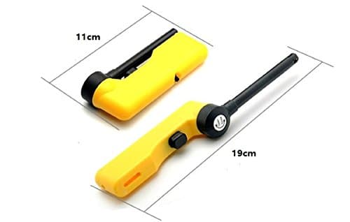 Folding Small Adjustable Flame Lighter - One Lighter w/Random Color and Design