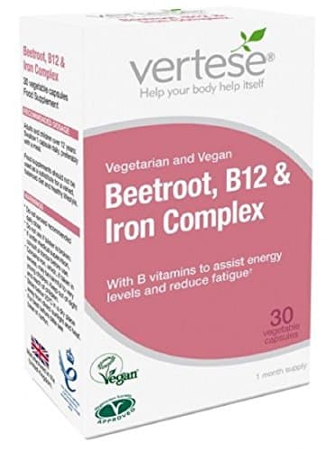 Vertese Beetroot B12 &amp; Iron 30 Vegan Capsules
