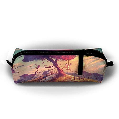 Elied Store Sakura Tree Zippered Pen Pencil Pouch Office,School,Makeup Bag For Students,outdoor Worker,Professionals And Artists/8.32.22"